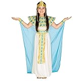 tectake Faschingskostüme Kinder, Kostüm Kinder Mädchen, Cleopatra Kostüm, Karneval Kostüm Pharaonin, Mädchen Kostüm Ägypterin, Kleopatra Kostüm Mädchen, Kleid und Accessoires (5-7 Jahre)