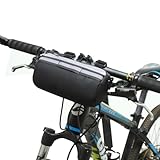 YANINEE Lenkertasche Fahrrad Wasserdicht, Fahrradlenkertasche mit Tragegurt und Reflektorstreifen für Oder Fahrradtouren (20×10×10 cm)