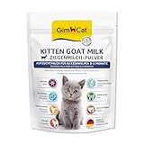 GimCat Kitten Goat Milk - Ziegenmilchpulver als Alleinfutter für Katzenbabys bis zum 2. Monat - 1 Beutel (1 x 200 g)