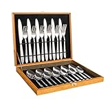 TOPBATHY Westlicher Geschirranzug westliches Geschirr Esslöffel Vorspeisen Geschirr steakmesser set set Tischbesteck Set Essgeschirr Geschirr aus Edelstahl Golden