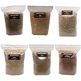 www.Smokerholz24.de BBQ Plag Räuchermehl Mix 6x200g /Räucherspäne für Kalträuchern – Buche, Hickory, Pflaume, Kirsche, Apfel & Olive für Kalträuchern