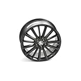 Skoda 5E0071498ZG6 Aluminiumfelge TURINI 18 Zoll Tuning Sport Felge 7,5JX18 ET51 5x112 Leichtmetallfelge, schwarz-matt