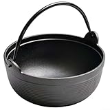 Geräumiger Gusseisen-Schmortopf, entworfen für Familienfeiern, antihaftbeschichtete Innenseite für gesundes Kochen (19 cm Einzeltopf)