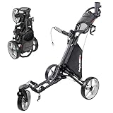 Caddytek Uni – Erwachsene CaddyLite ONE-Swivel V8, Dunkelgrau Golf-Push-Cart, grau dunkel, Einheitsgröße