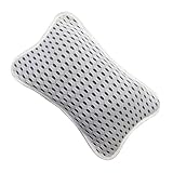 PAMINGONO Badewannenkissen augplatte saugnäpfe kopfstützen Bathroom Accessory u Kissen für Erwachsene Badekissen für Badewanne Körper Wannenkopfstütze Kopfstütze der Badewanne Polyester Weiß