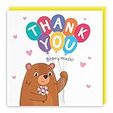 Hunts England Cute Bears Collection Dankeskarte 'Thank You Beary Much! - Cute Bears Collection