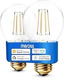 meross Smart WLAN Glühbirne funktioniert mit Apple HomeKit Wifi Lampe LED Mehrfarbige Dimmbare Glühbirne kompatibel mit Siri, Alexa, Google Home und SmartThings