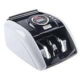 Tragbarer Geldzähler Geldzählmaschine Banknoten Zähler Effizient und Präzise Ein-Knopf-Startmodus Bedienfeld für Banken, Einzelhandelsgeschäfte, Supermärkte