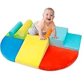 Naxudcoo Kinder Schaumstoff bausteine: Weiches Kletterset für Kleinkinder – Schaumstoff-Bausteine zum Krabbeln und Klettern – Indoor-Spielzeug für Kinder von 1-3 Jahren