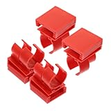 Yardwe 4 Stück Lichtständer Für Aquarien Aquarium-lichthalterung Saugnapfklemmen Für Aquarien Luftschlauchhalter-klemme Clips Für Aquarienheizungen Aquarium-saughaken Rot Abs