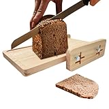Brotschneider, Bagelschneider, Trennbrett, verstellbare manuelle Brotschneideanleitung, Backzubehör für Sauerteig, Kuchen, Toast und Bagels