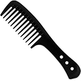 Sularpek Kamm für Locken, Kamm Breite Zinken, Kamm Antistatisch, Premium Grobzinkiger Carbon Kamm, Barbier Haarstyling Salon Lockenkamm Hitzebeständiger Antistatischer Carbon Kamm