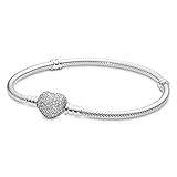 PANDORA Armband 590727CZ-17 Women's Silber Herz Zirkonia Armband