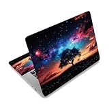 PLIGREAT 3 Stücke Laptop Haut Aufkleber Aufkleber Universal Notebook Laptops Tastatur Abdeckung Aufkleber Dekorativer Laptop Aufkleber Schutzhülle für 12 '13' 13.3' 14' 15' Laptop, Himmel Baum Sterne