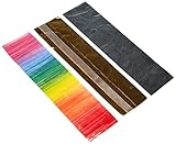 Pracht Creatives Hobby 7074-20515 Verzierwachsplatten Mix regenbogen / metallic, 3 halbe Wachsplatten, ca. 200 x 50 x 0,5 mm und ein Wachsstreifen, zum Modellieren und Verzieren von Kerzen
