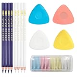38 Stück Schneiderkreide, Nähen Bleistift, Nähkreide, Stoffkreide, Schneiderkreide Stift, Nähmarkensets für verschiedene Stoffe, Leder und andere handgefertigte Produkte