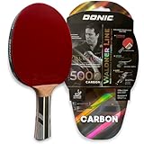Donic-Schildkröt Carbon Tischtennisschläger Waldner 5000 I Carbon-Holz in Premium-Qualität I ITTF Belag I konkaver Griff I Profi Wettkampf Tischtennis-Schläger