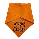Hundebandana Halloween - Verstellbarer Triangle Neckerchief Schal, Baumwollbib | Weicher Atmungsaktivem Stoff Mit Städleinem Verschleißkonstruktion Für Haustiere, Kleine Hunde, Welpen, Kostüm, Urlaub,