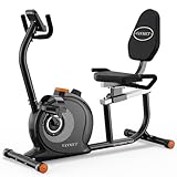 VANNECT Magnetisches Heimtrainer mit 16 verstellbaren Widerstandsstufen, breite und bequeme Sitze, Rückenlehne, mit intelligentem LCD-Display und App, maximale Belastung 180 kg