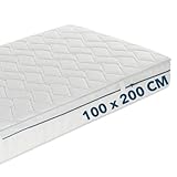Ortho-Relax Kaltschaummatratze 100x200cm, ca. 19cm hoch, Härtegrad H4, 100 Nächte Probeschlafen, Allergiker geeignet atmungsaktive 3D Matratze, Luftkanal 5-Zonen-Spezial-Komfortschaum-Matratze