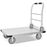 Robuster, faltbarer Plattformwagen, tragbare Sackkarre mit Rädern, ideal für Märkte und Umzüge, 150.500 kg, kompaktes Design (88 x 58 x 85 cm)