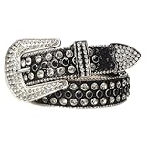 WASTEBIN Bling For Strassgürtel Für Frauen Cowgirl Westerngürtel Cowgirl Western Nietengürtel Für Jeans Hosen
