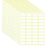 Meekye 600 Stück Etiketten Selbstklebend, 38 x 19 mm Aufkleber zum Beschriften, Universal Klebeetiketten zum Preisschilder, Adress, Haushalt, Tiefkühl Büro Küche und Marmelade Etiketten