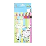 MALSSE 12 farbige Zeichenstifte, wasserlöslich, praktische Buntstifte zum Malen, Zeichnen und Skizzieren