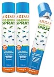 ARDAP Repell Ungezieferspray 3x750ml - Insektenspray bei akutem Ungezieferbefall - Abwehrend bei Insektenbefall - Insektenspray Wohnung - Mückenspray - Schädlingsfrei - Wirkt schnell & effektiv (PT19)