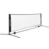 Aoneky Tennis Kit, Stäben und Tennisnetz 3M/6M x83cm | Tragbares Pickleball Tennisnetz mit Aufbewahrungstasche | Tennis-Trainingszubehör für Kinder und Erwachsene(6x0.8M)