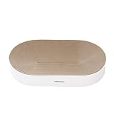 PetRhein Kratzbrett, kratzbretter Katze aus Erstklassiger Wellpappe,kratzmatte für Katzen zum Spielen und Ausruhen,Verschleißfestes Kratzpapier Katzen Spielzeug Kratzmöbel (Braun)