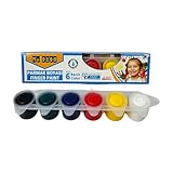 Fingerfarben für Kinder und Babys. 6 Farben je 22 ml. Ungiftig und abwaschbare Farben für Kreative Spiele und Malaktivitäten (Fingerfarben)
