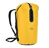 HIGHLANDER Troon wasserdichte Duffle-Roll-Top Dry Bag 45 l & 70 l – Abnehmbarer Rucksack-Rucksack verstellbar – Ideal für Kanufahren, Angeln, Rafting, Schwimmen, Boaten und Snowboarden