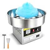 Zertylre Elektrische Zuckerwattemaschine, 1200 W Kommerzielle Zuckerwattemaschine mit Edelstahlschüssel & Zuckerlöffel, Cotton Candy Machine für zu Hause, Karneval, Kindergeburtstage, Familienfeiern