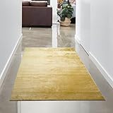 CARPETIA Wohnzimmer Shaggy Teppich Flokati weicher Hochflor - Gold Größe 80x150 cm