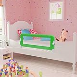 RONGQI Kleinkind Sicherheit Bettgitter, Rausfallschutz Bett, Bettgitter Rausfallschutz, Rausfallschutz Kinderbett, Bettumrandung Babybett, 102 x 42 cm Grün
