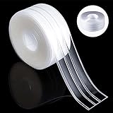 Selbstklebende Dichtband, PVC Bad Versiegelungsmittel Tape, Acryl Abdichtungsband Wand Dichtungsband Wasserdicht Band, Schimmelfest Dichtband, für Dusche Badewanne Toilette Küche, Transparente