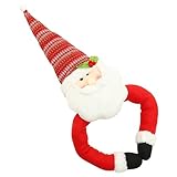 CHILDWEET Stoff Glitzerte Weihnachtsstern Topper Pp Baumwollfiguren Girlande