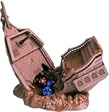 Piratenschiff-Würfelturm, perfekter Würfelturm für Dungeons und Drachen, Tisch-Rollenspiel, Miniaturspiele und Brettspiele