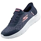 Skechers Damen Go Walk Flex Kaylee Sneaker, Navy, 39 EU
