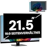 FYJRCY 21,5 Zoll Computer Monitor Bildschirm Blickschutzfilter für 16:9 Seitenverhältnis Monitor, Abnehmbarer Computer Bildschirmschutzfolie und 21,5 Zoll Anti Blaulicht