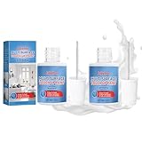 2 Stück Fliesenlack 30ml, Emaille Reparaturset Schnell und Wasserfest, Badewannenlack Weiß für Fliesen und Keramik und Kann Defekte auf Verschiedenen Oberflächen Effektiv Abdecken und Reparieren