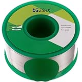 ZSHX Bleifreier Lötdraht Sn99 Ag0.3 Cu0.7 Kolophoniumkern(Rosin Core Solder) Lötdraht zum elektrischen Löten (0.6mm 50g)
