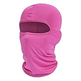 fuinloth Sturmhauben, Gesichtshaube, Skimaske, Hals Gaiter, UV-Schutz, Motorrad- und Fahrrad-Gesichtsmaske, Balaclavas für Herren/Damen Rosa