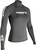 Cressi Dive Center Lady Rash Guard - Protective Langarm Schwarz Rash Guard für SUP und Wassersport, S/2 (38), Damen