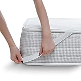 Alreya Wasserdichter Matratzenschoner für Babybetten 70 x 140 cm - Wasserundurchlässige Matratzenauflage aus Baumwolle - Atmungsaktive Matratzenschutz 70x140 Weiß
