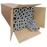 Scorprotect® voller Karton selbstklebende PE Rohrisolierung grau 1 Meter Stangen (Grau, 22 x 13 mm x 1 Meter)