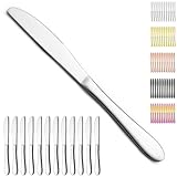 Berglander Tafelmesser-Set von 12 Stück, lebensmittelechte Edelstahl-Buttermesser Speisemesser für Zuhause, Restaurant, Hotel, spülmaschinenfest