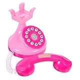 KOMBIUDA 1stk Simuliertes Telefon Telefon Für Kinderrollenspiele Handy, Mobiltelefon Handy Für -Tablet Altmodisches Schnurgebundenes Tischtelefon Plastik