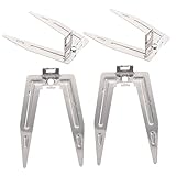 AUTSUPPL 4 Stück Teiliges Edelstahl Hähnchengrill Rotierend Kompatibel mit Luftfritteuse und Backofen Langlebige Grillgabeln für Gleichmäßiges Brathähnchen und Fleischzubereitung